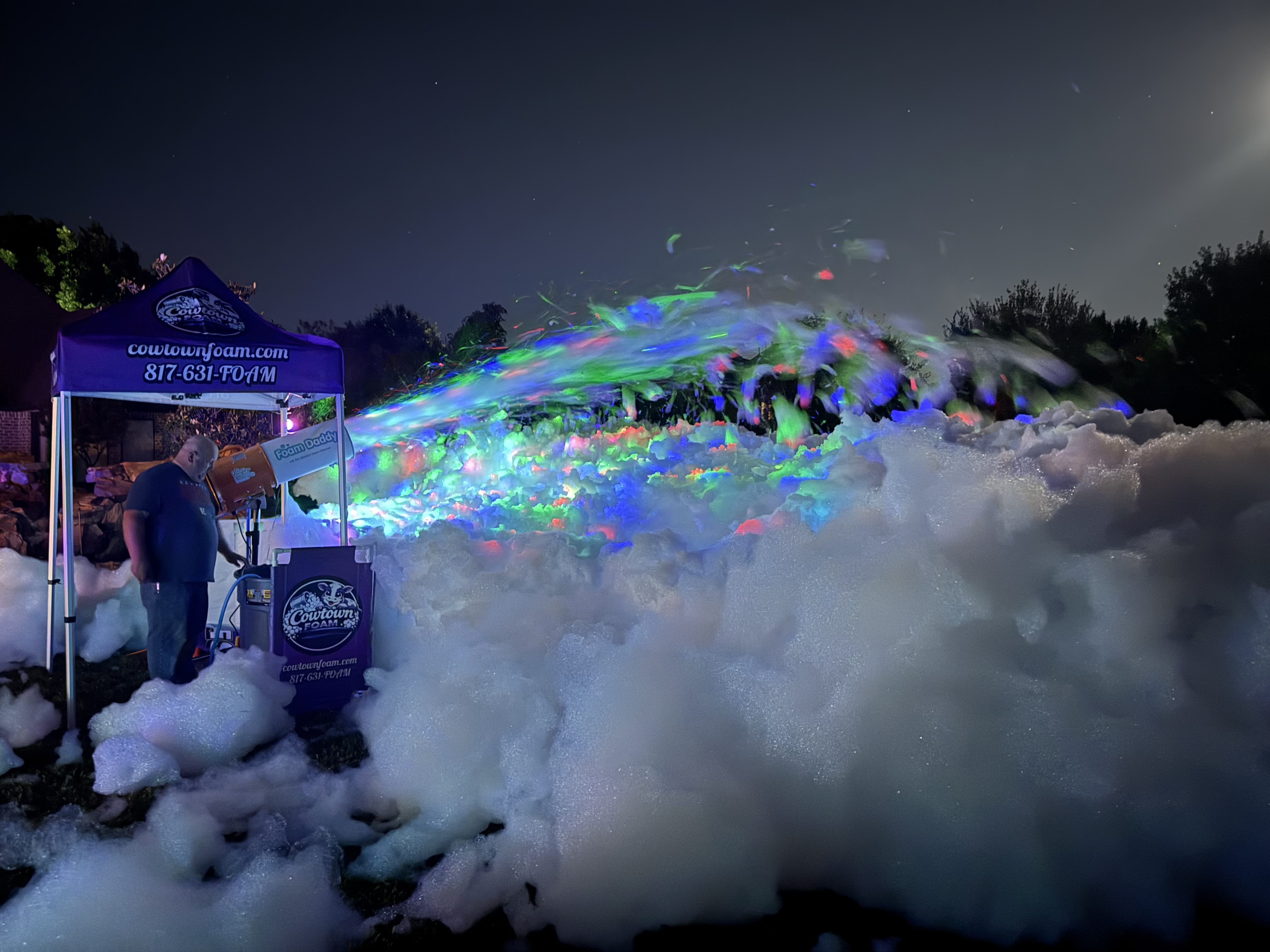 Glow in the Dark Foam Party